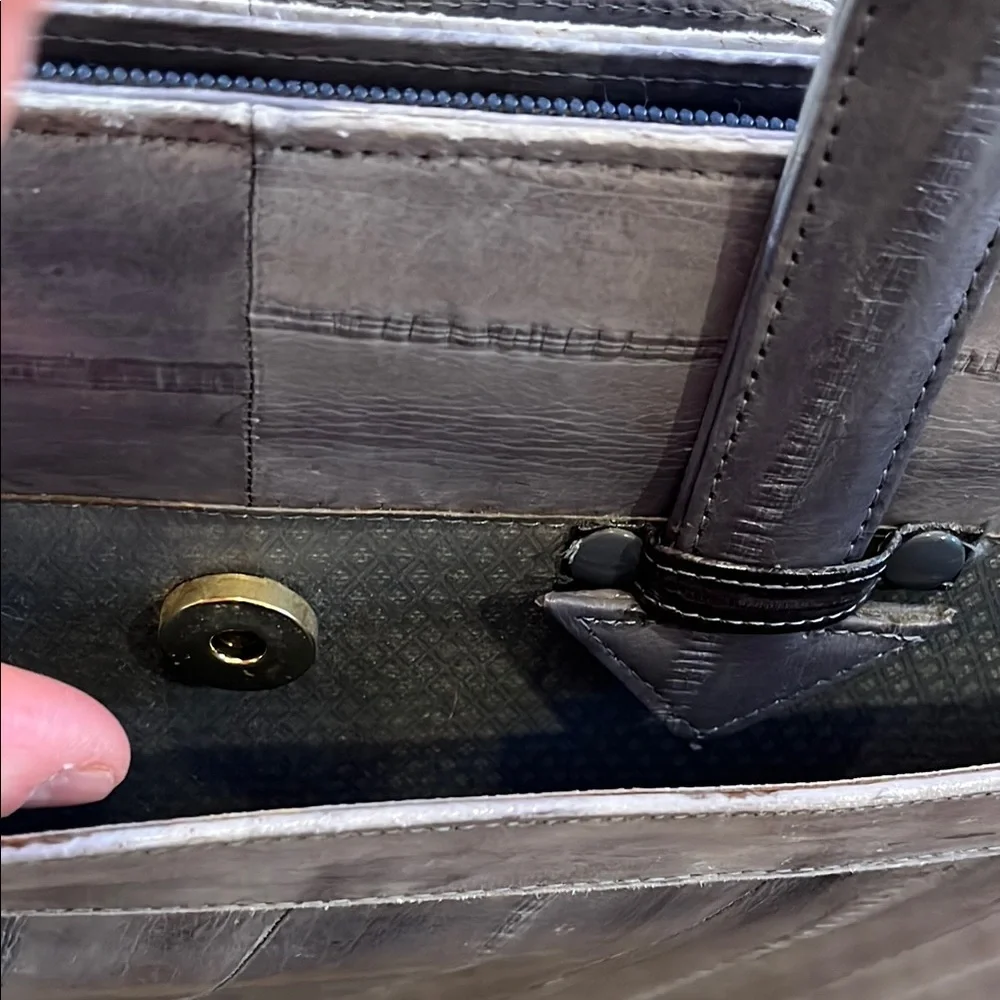 VTG Eelskin (Sea Leather) Laptop Bag Briefcase Messenger Laptop Bag - 1970s